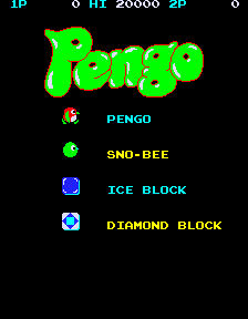 Pengo (bootleg) Title Screen